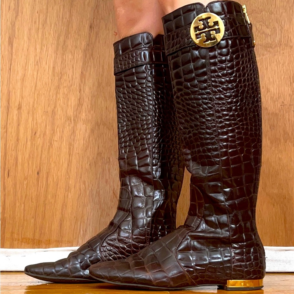 Tory Burch Crocodile/Alligator Boots
